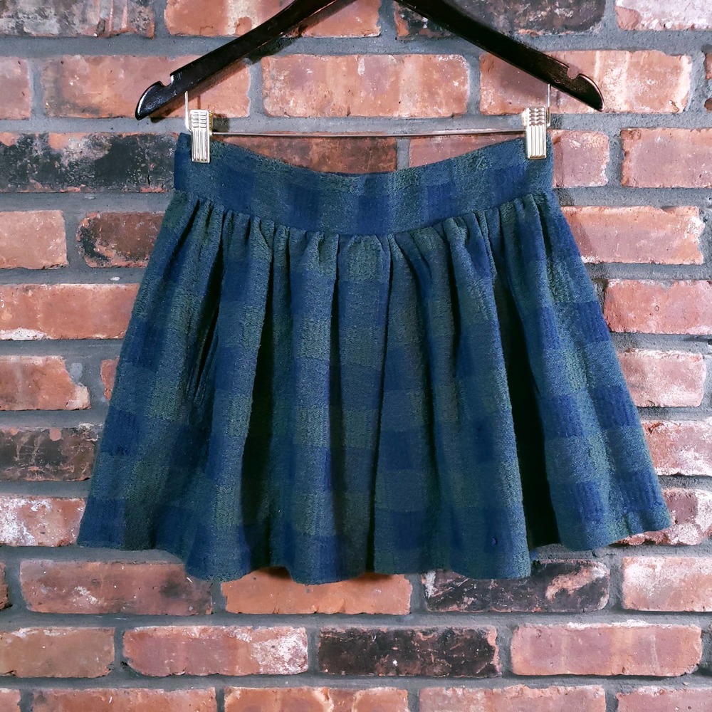 Free People Holly Go Lightly Plaid Mini Skirt Preppy Y2K Academia Women's S
